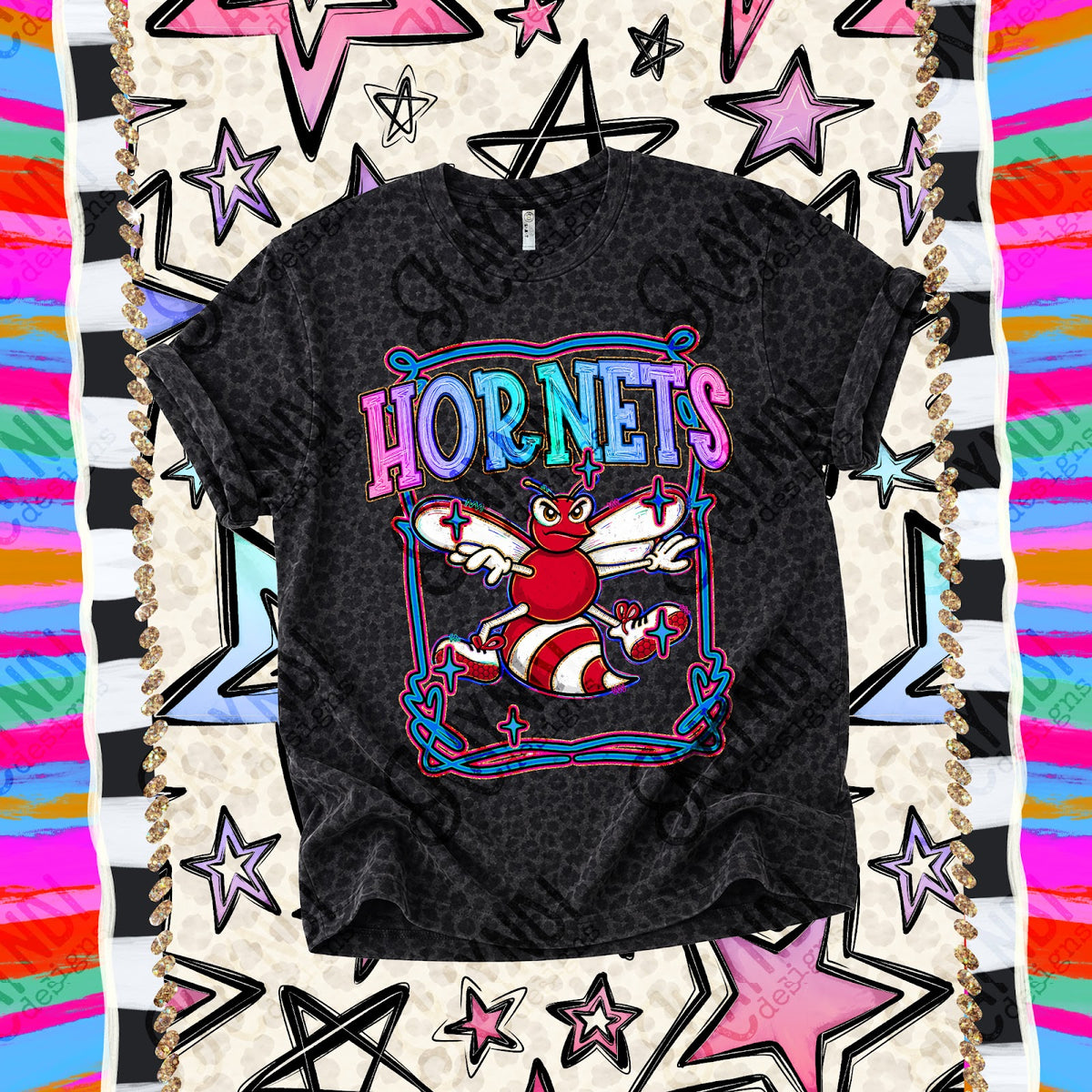 Retro Pop Hornets Top