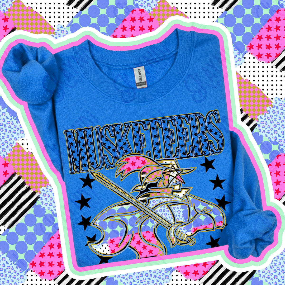 Patchwork Varisty Stars Musketeers 2 Top
