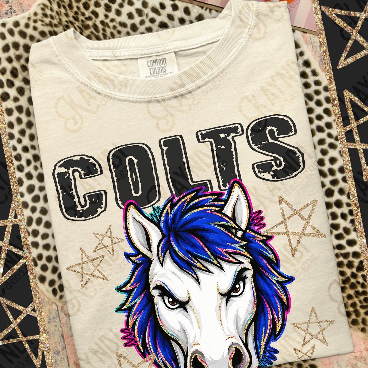 Grunge Varsity Colts 6 Top
