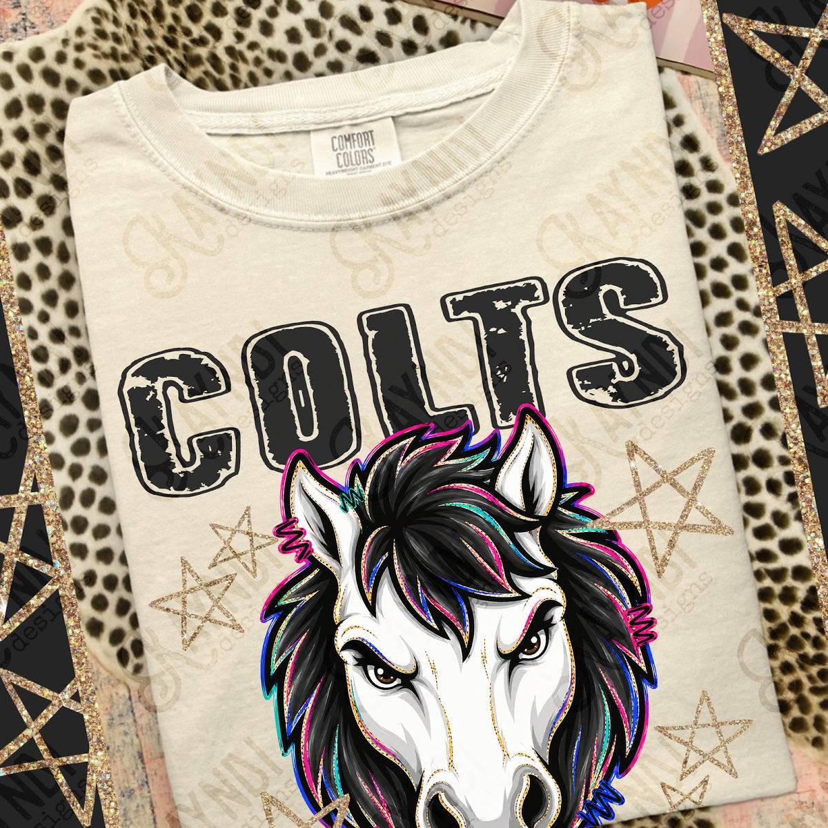 Grunge Varsity Colts 2 Top