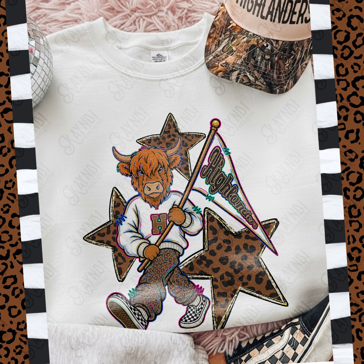 Leopard Sweats Highlanders Top