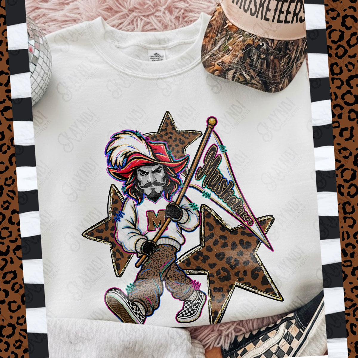 Leopard Sweats Musketeers 2 Top