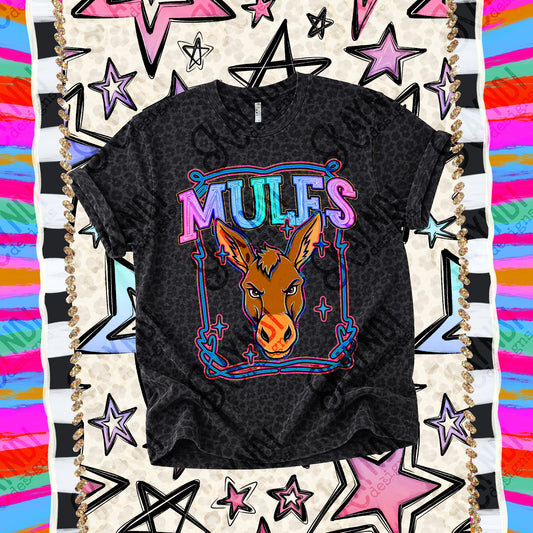 Retro Pop Mules Top