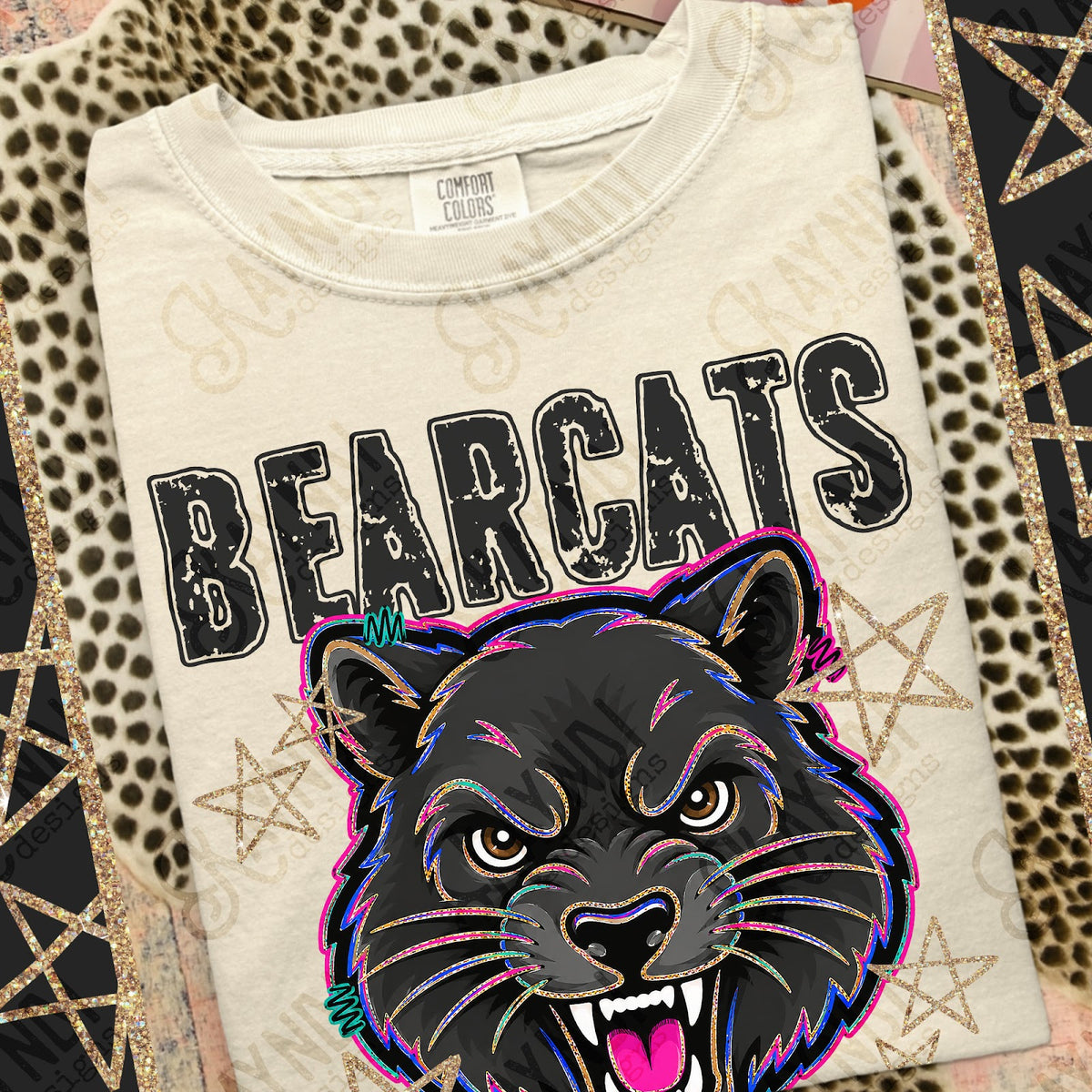 Grunge Varsity Bearcats Top