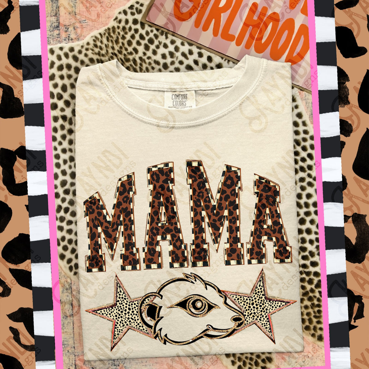 MAMA Meerkats Top design mockup