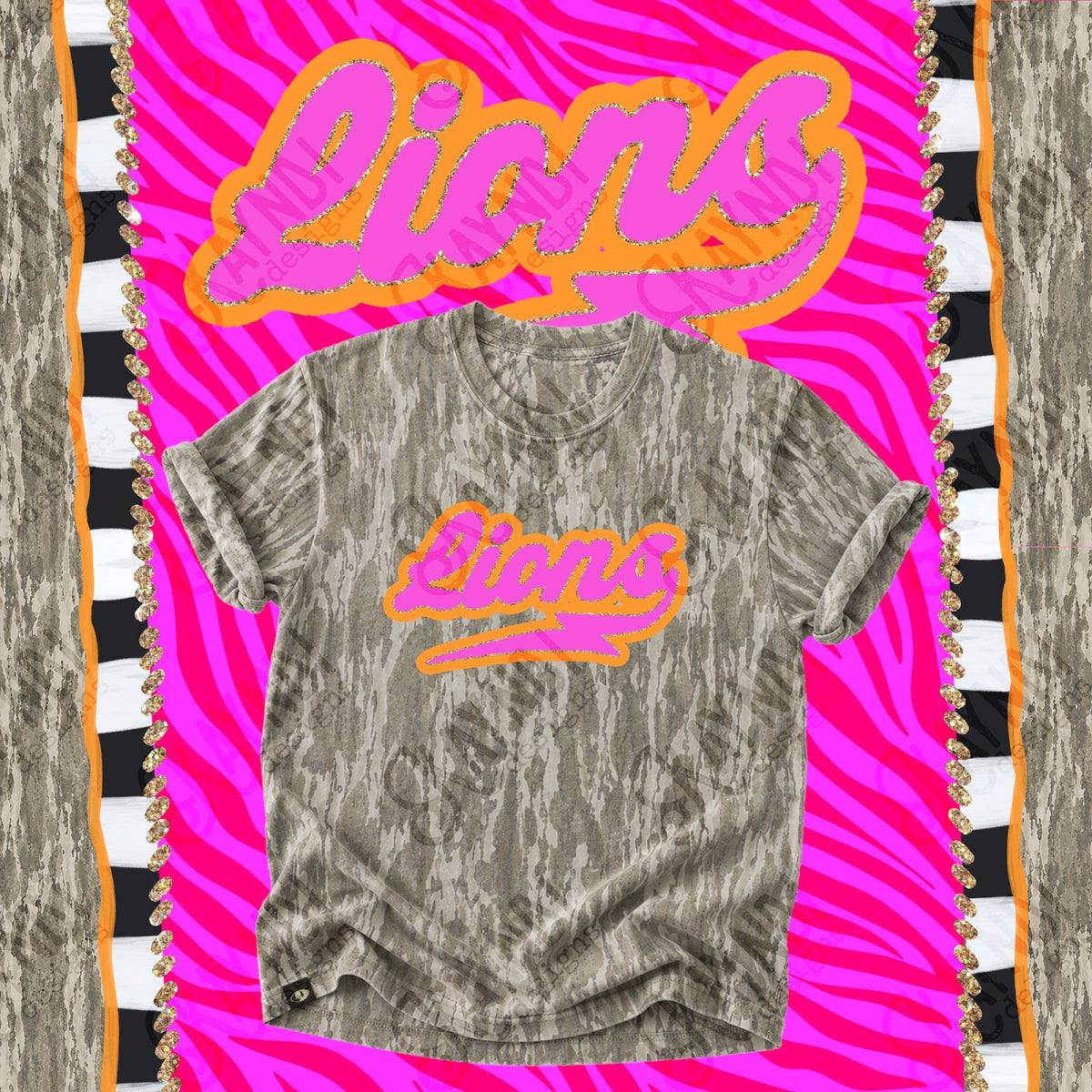 Prism Script Lions Top