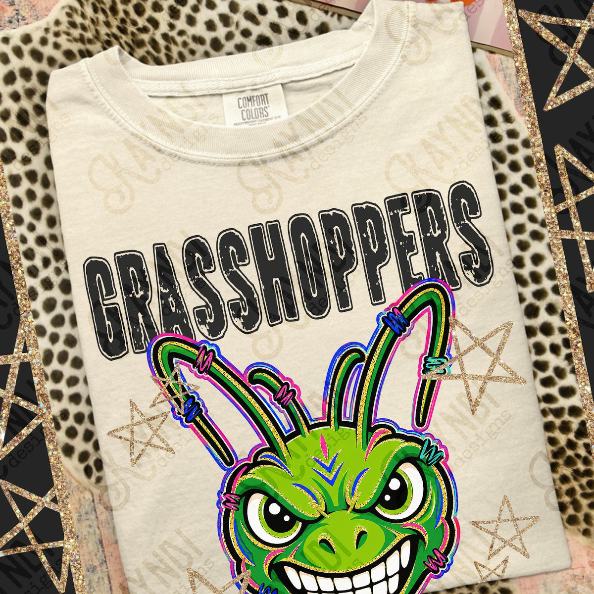 Grunge Varsity Grasshoppers Top
