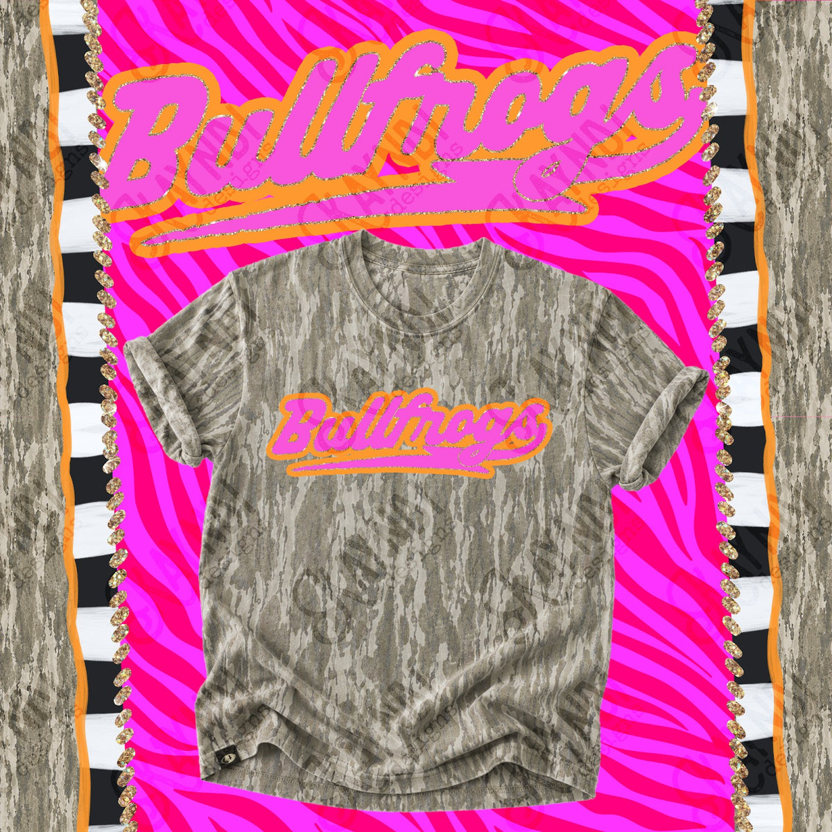 Prism Script Bullfrogs Top