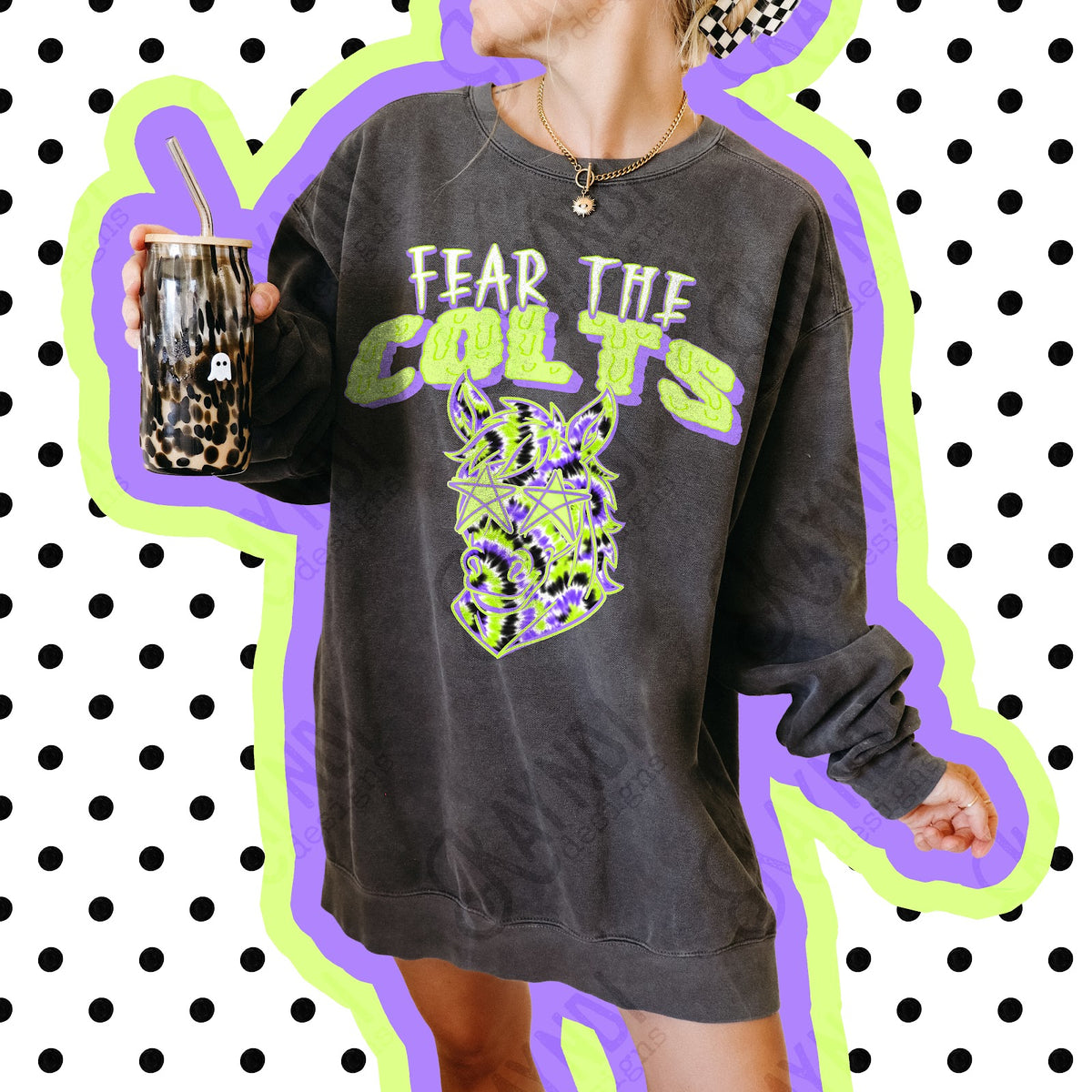 Fear the Colts 2 Top apparel mockup