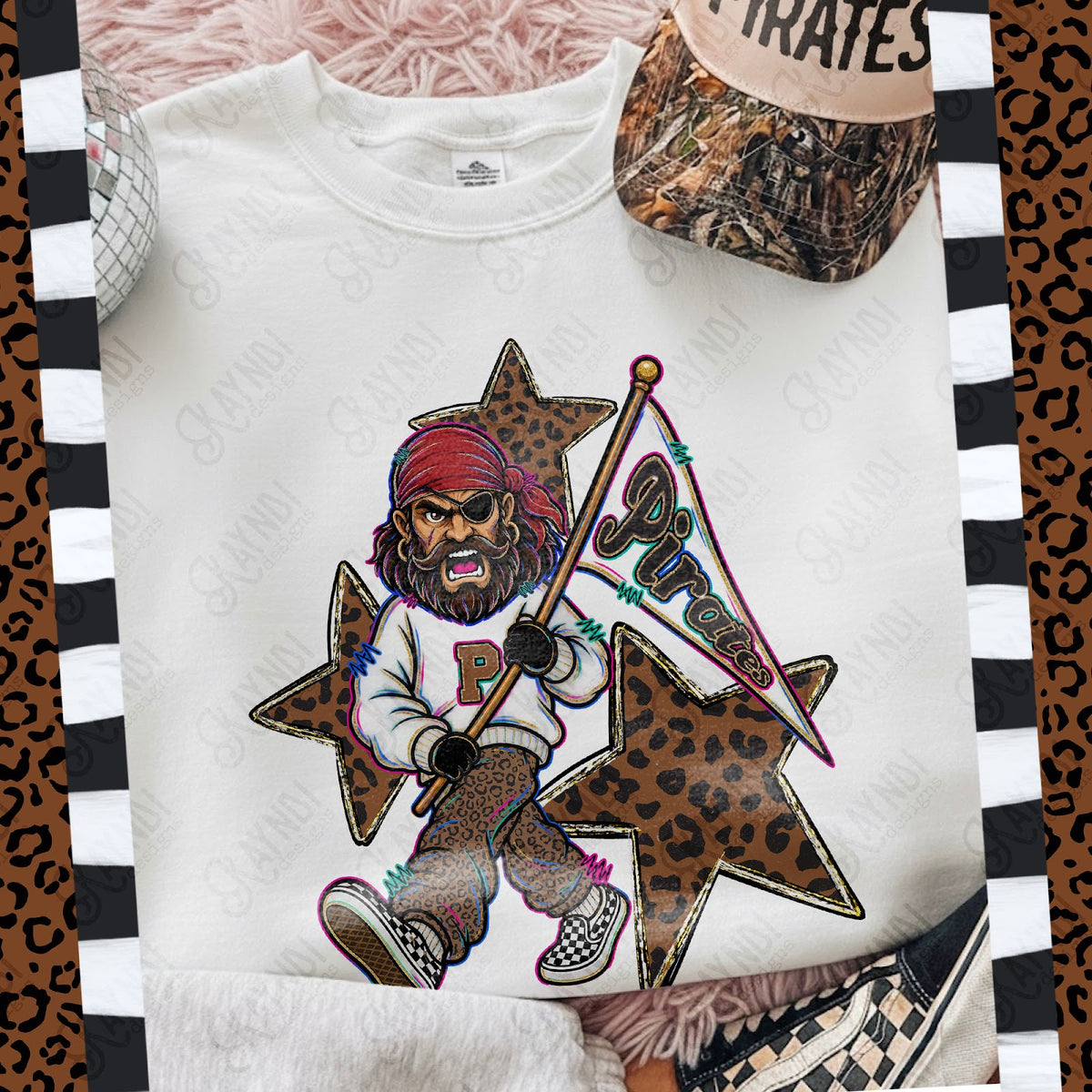 Leopard Sweats Pirates 2 Top
