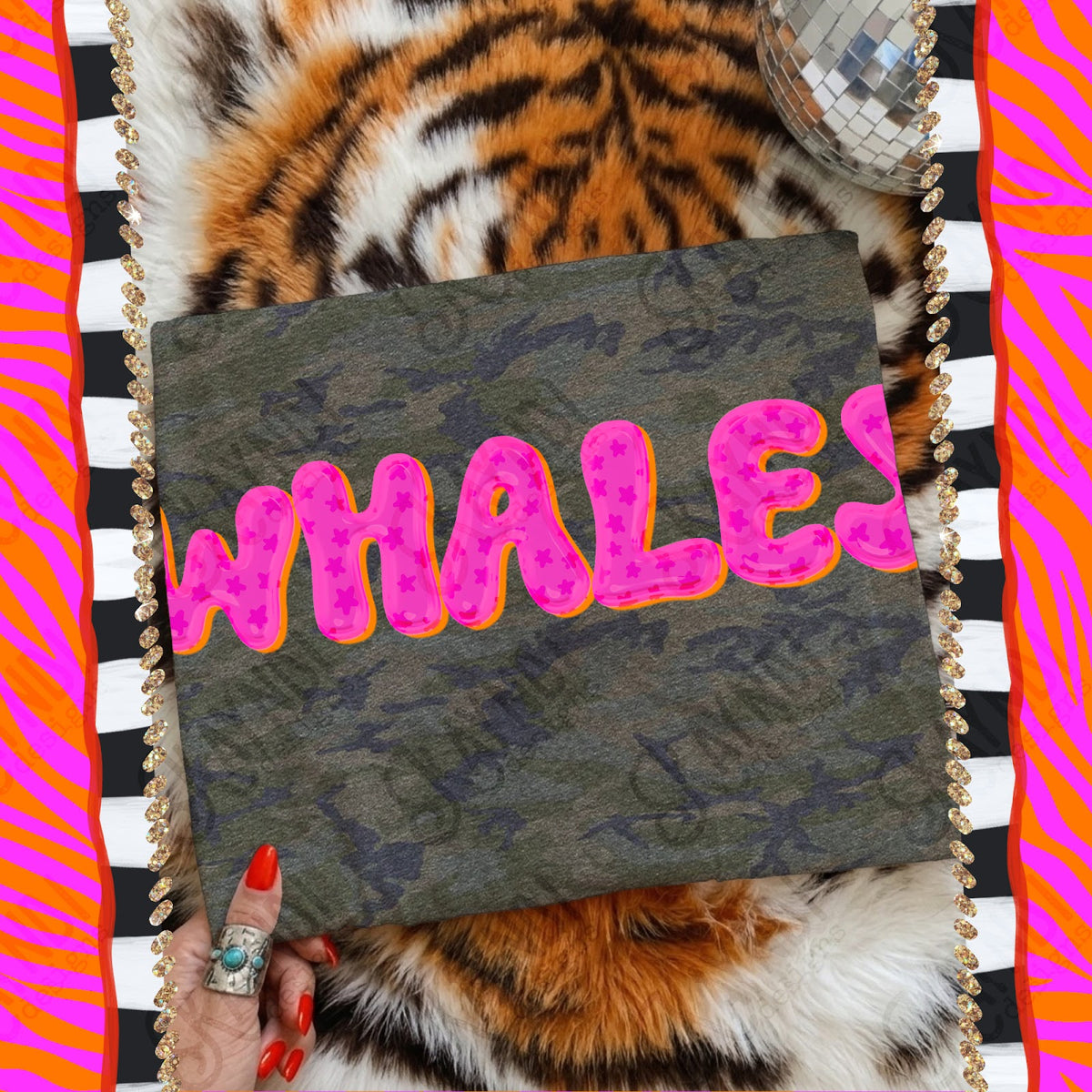 Bubble Stars Whales Top