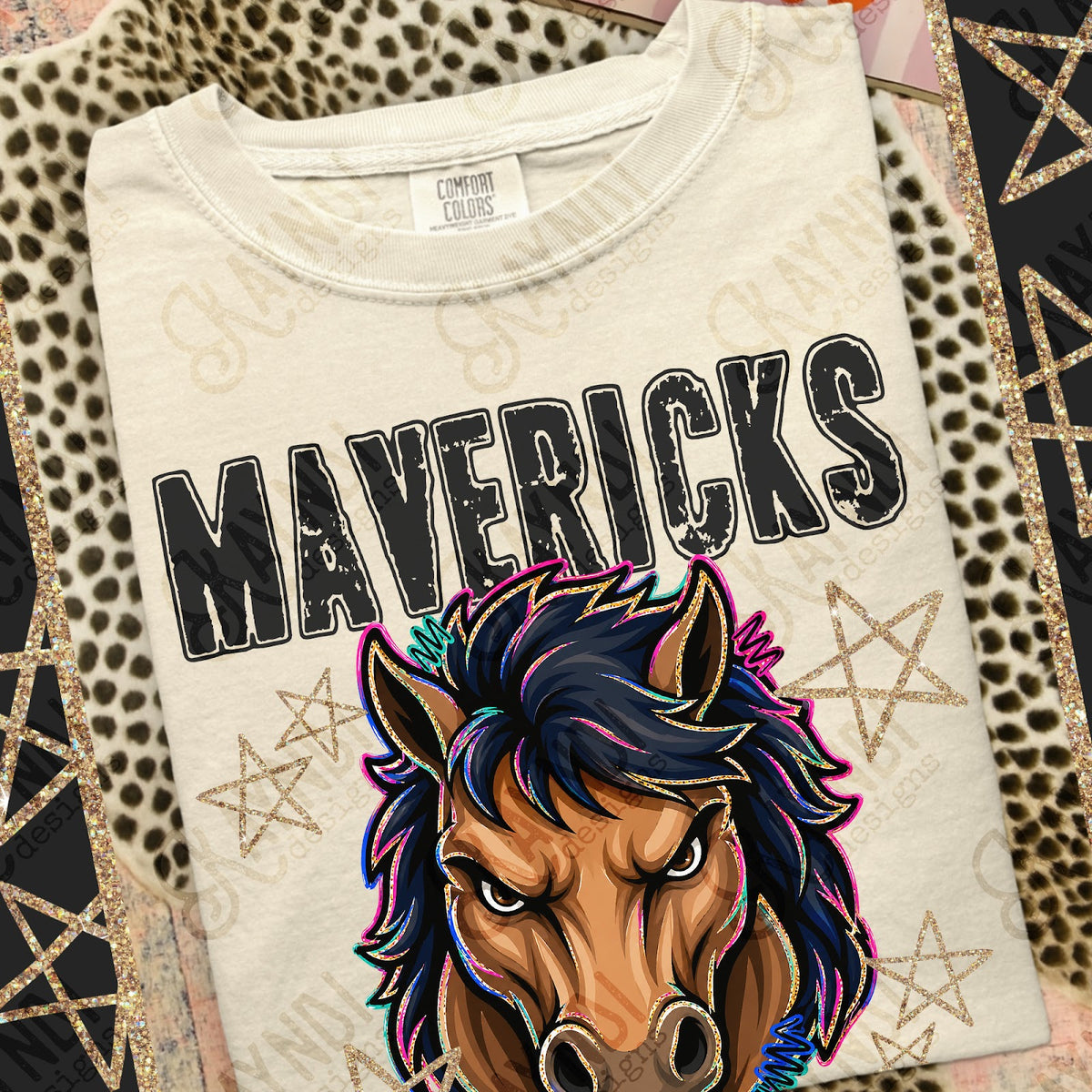 Grunge Varsity Mavericks 3 Top