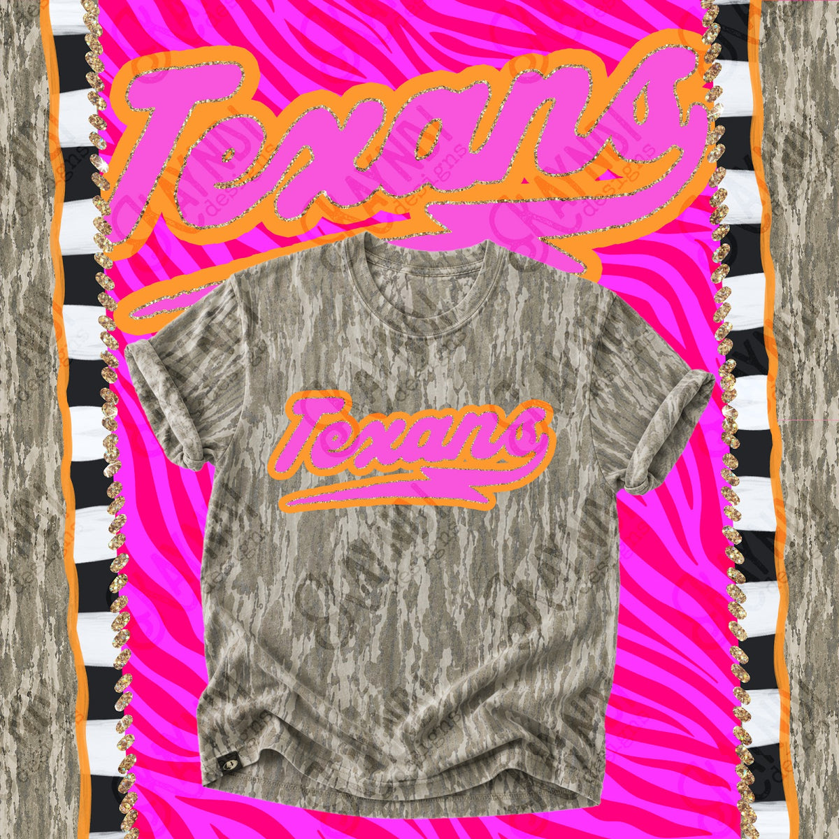 Prism Script Texans Top