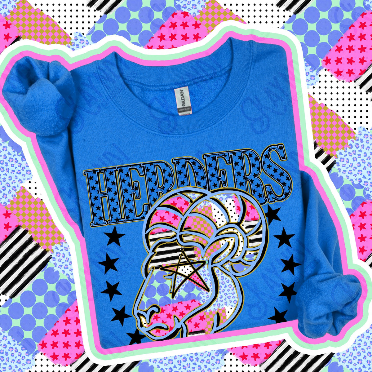 Patchwork Varisty Stars Herders Top