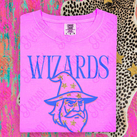Glitter Star Mascots Wizards Top