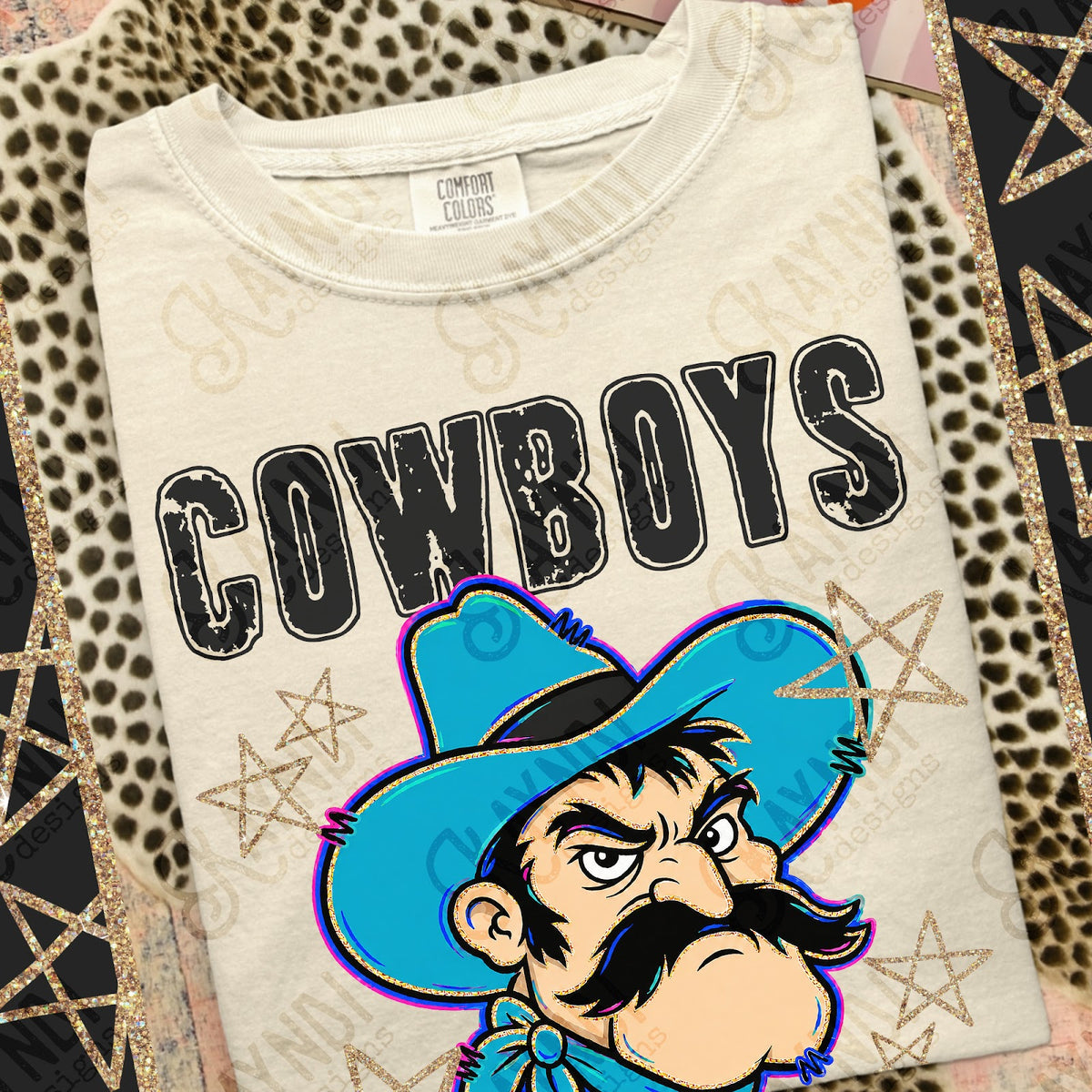 Grunge Varsity Cowboys 3 Top