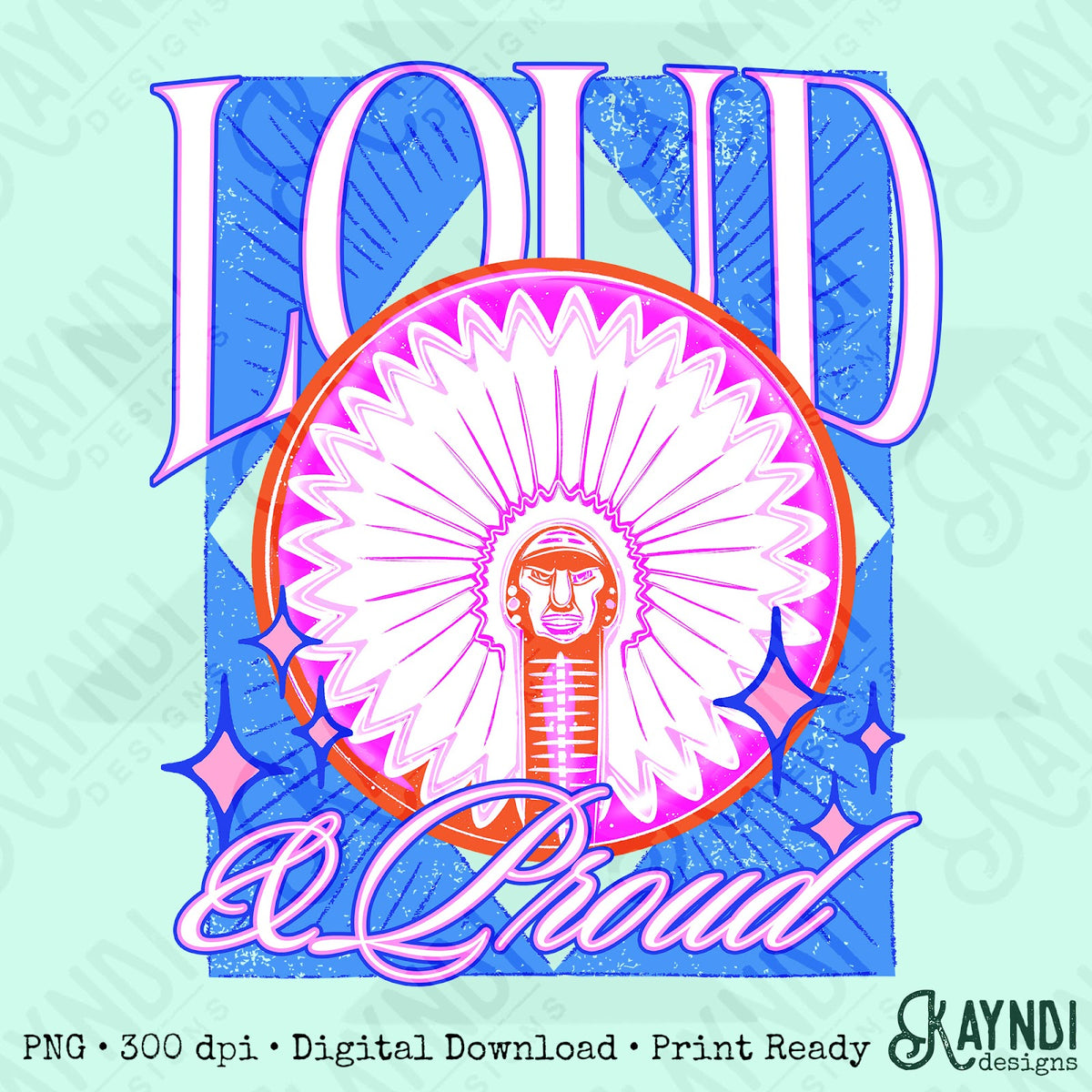 KayndiDesigns Loud and Proud Pink Illini Top