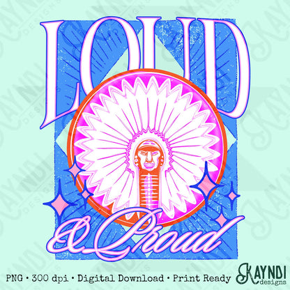 KayndiDesigns Loud and Proud Pink Illini Top