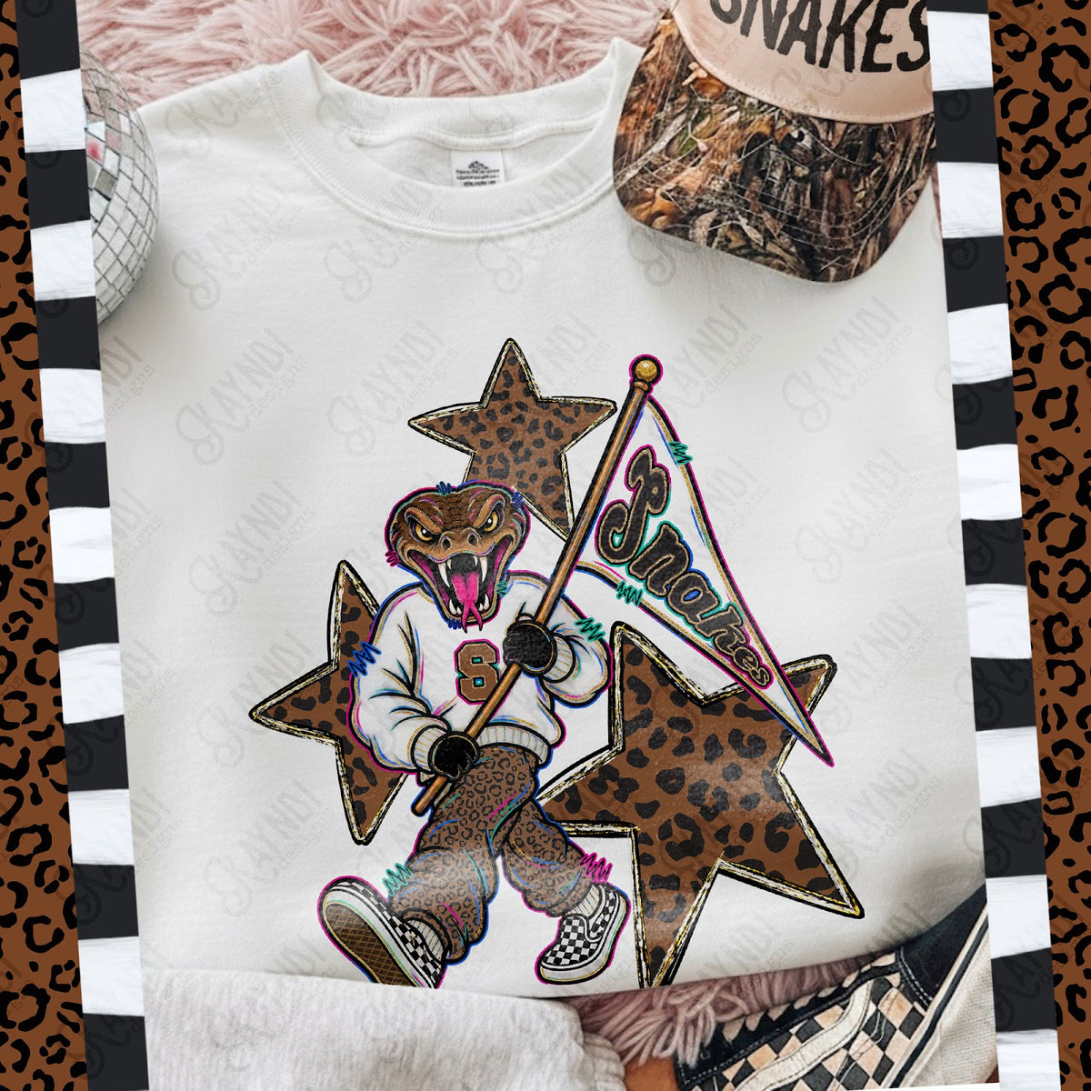 Leopard Sweats Snakes 2 Top