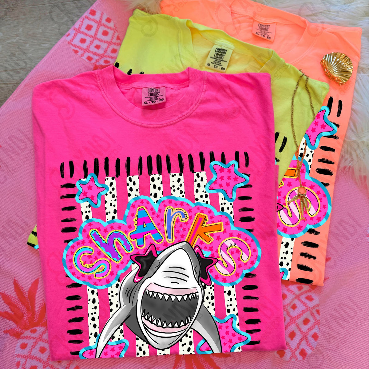 Doodle Star Sunglasses shark Top