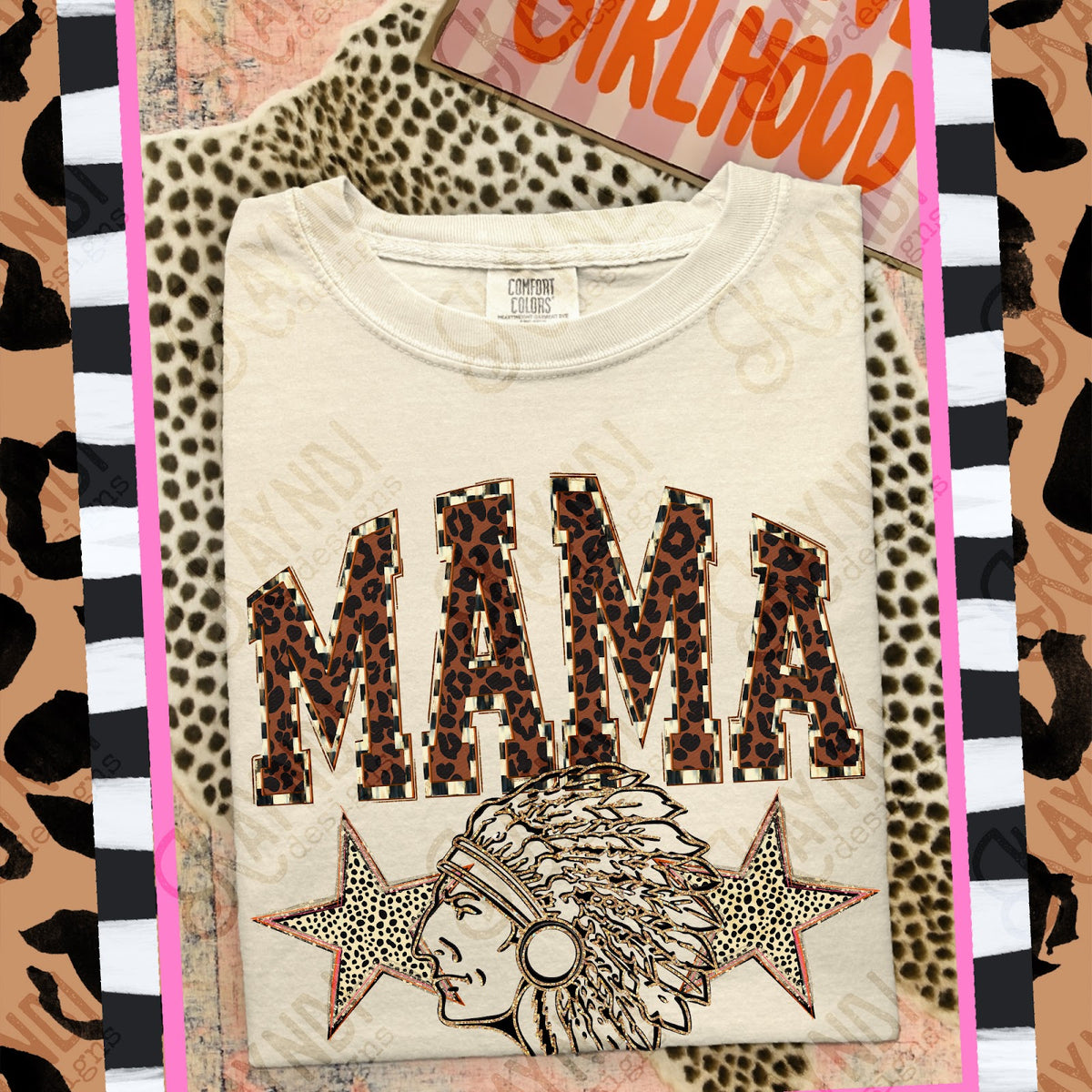 MAMA Warriors 3 Top design mockup