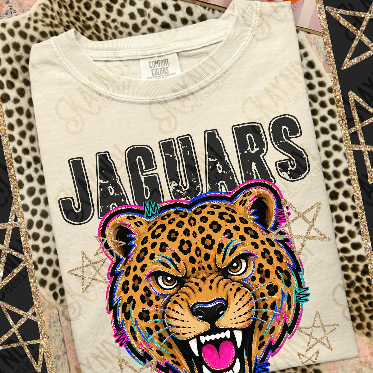 Grunge Varsity Jaguars Top