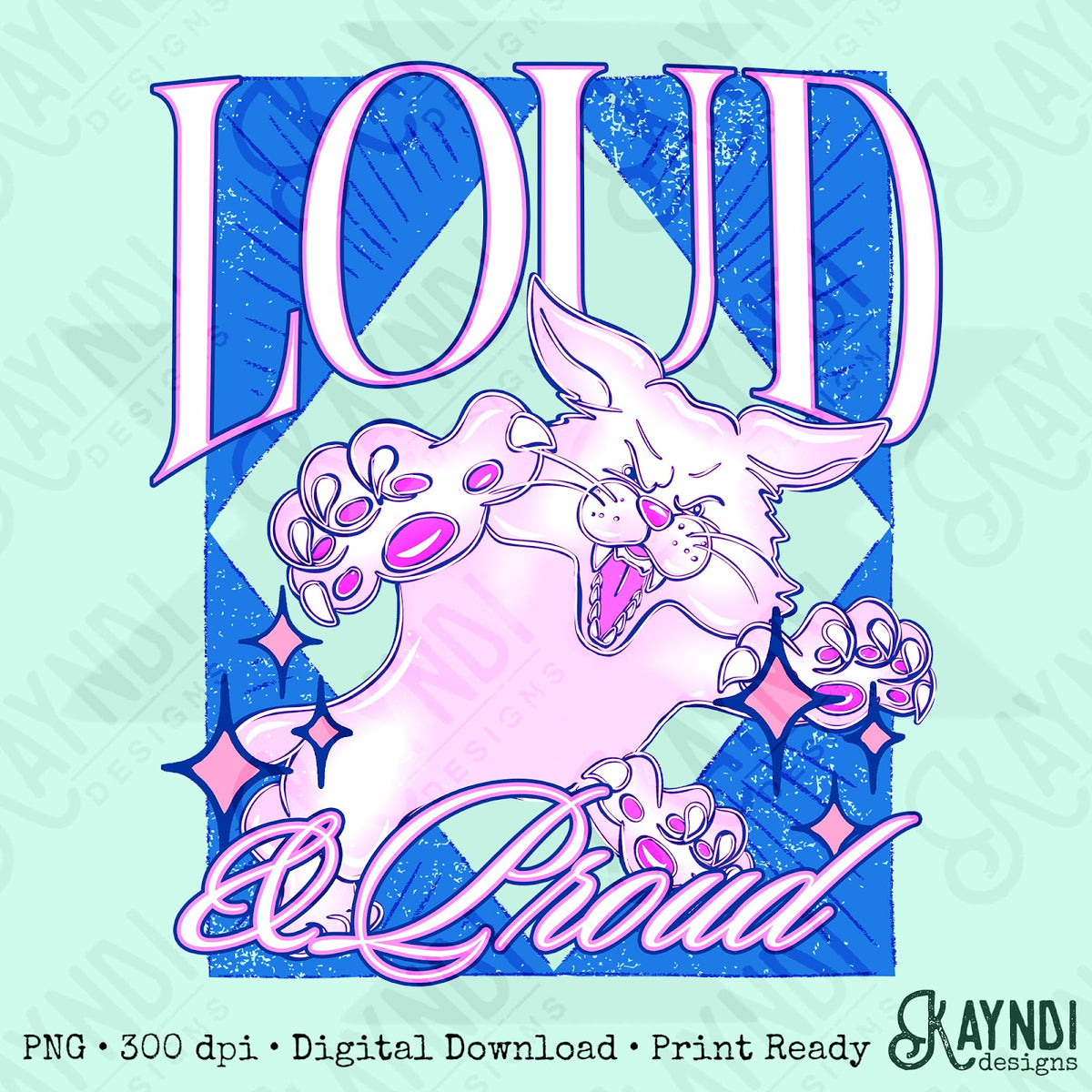 KayndiDesigns Loud and Proud Pink Wildcat Top