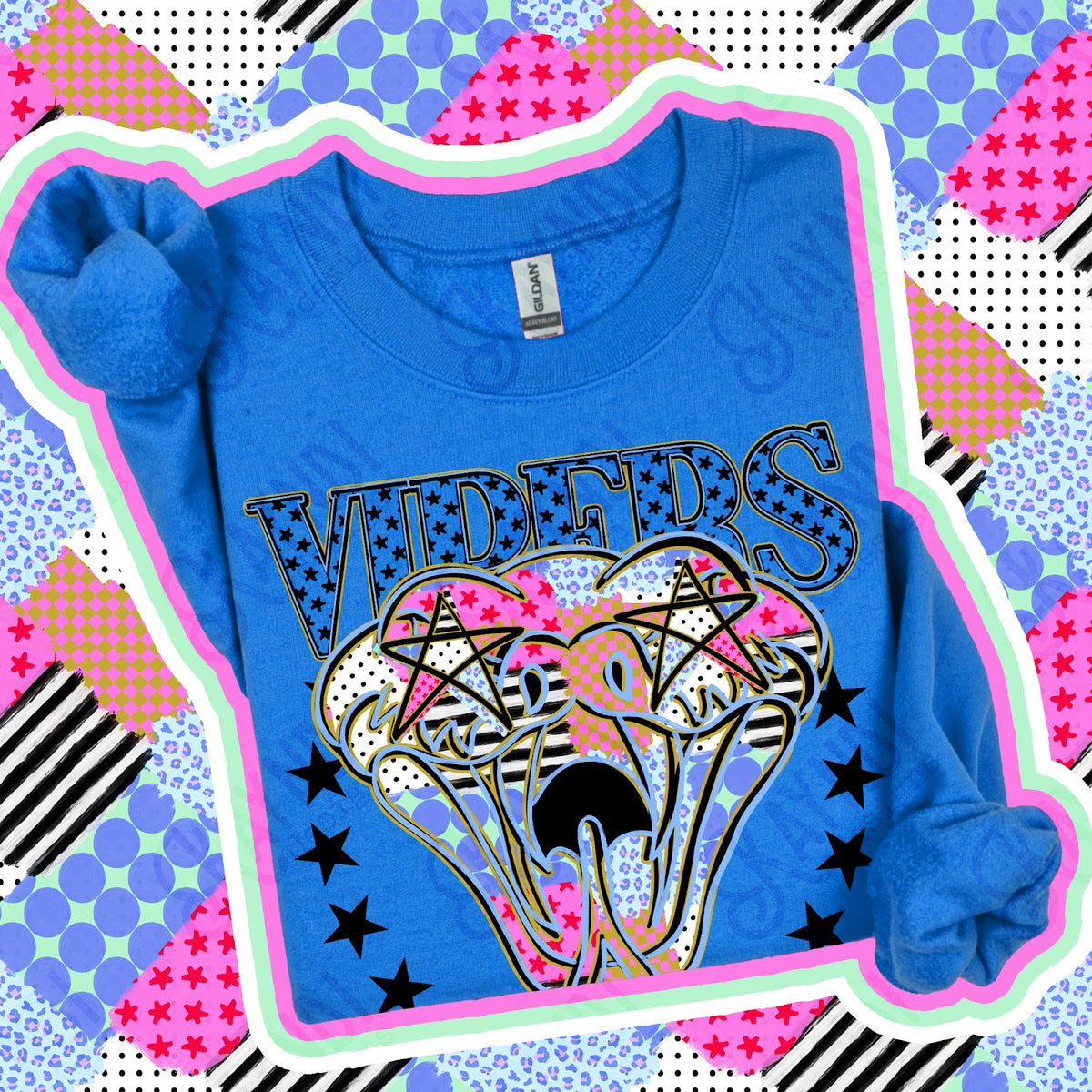 Patchwork Varisty Stars Vipers Top