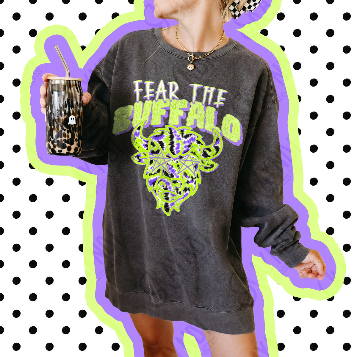 Fear the Buffalo Top apparel mockup
