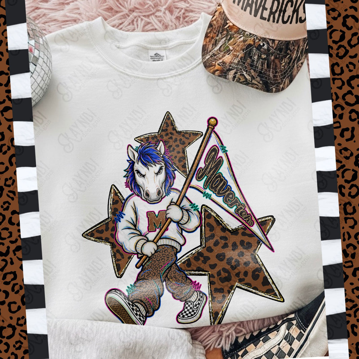 Leopard Sweats Mavericks 2 Top