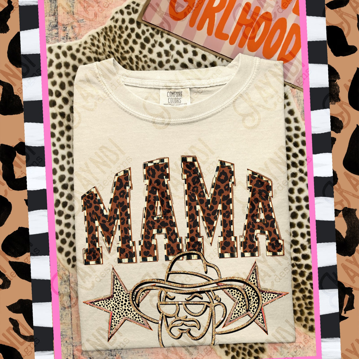 MAMA Tailgaters Top design mockup