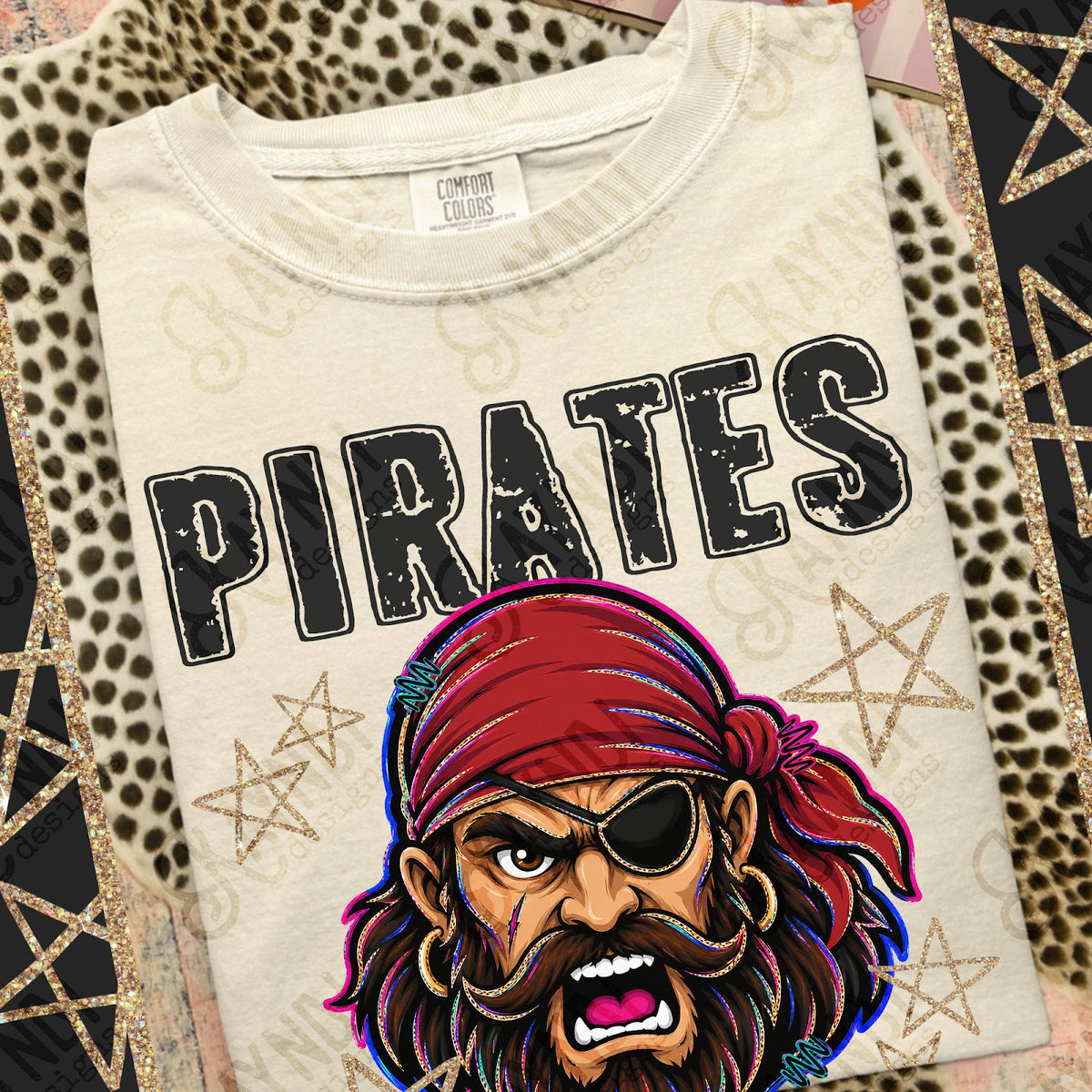 Grunge Varsity Pirates 2 Top