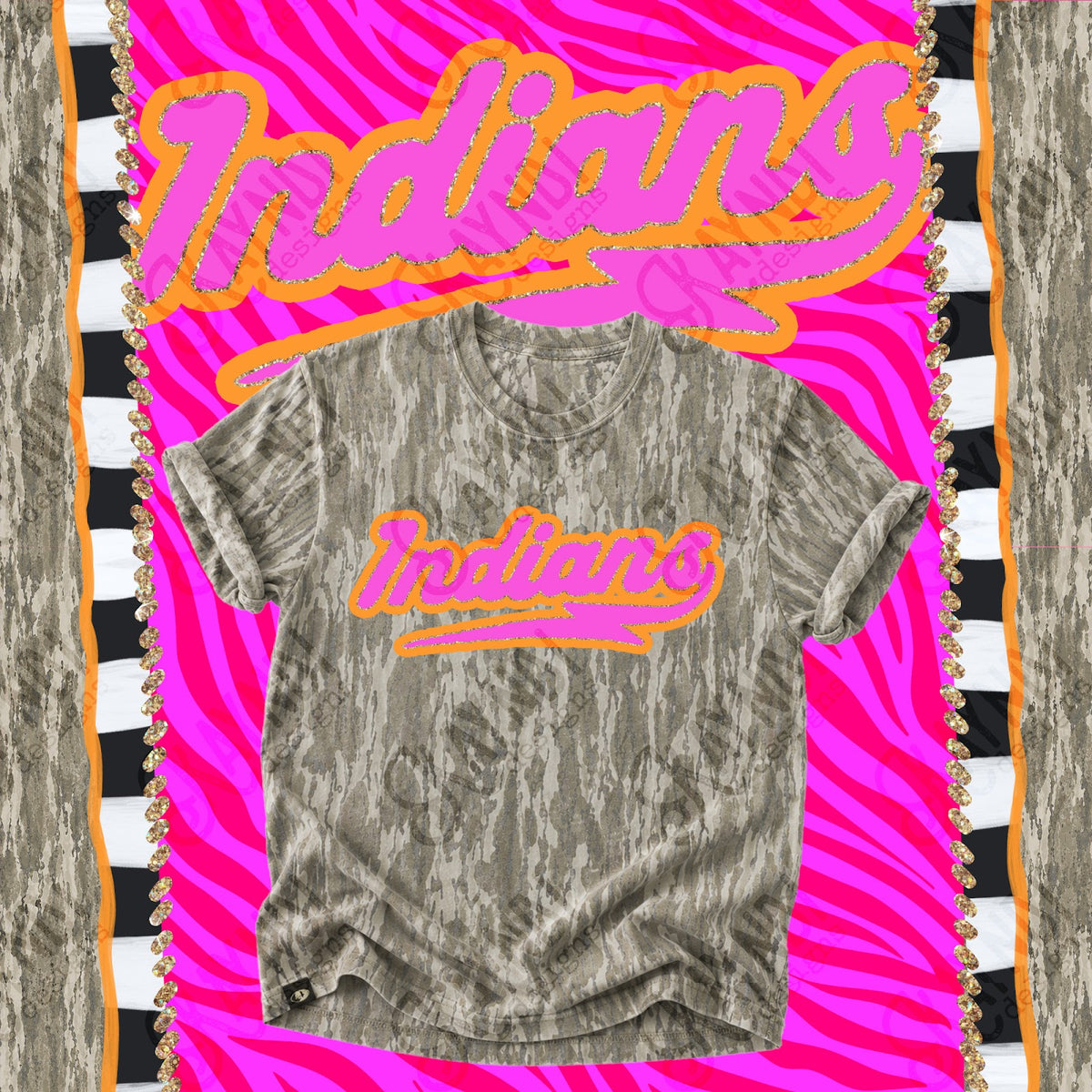 Prism Script Indians Top