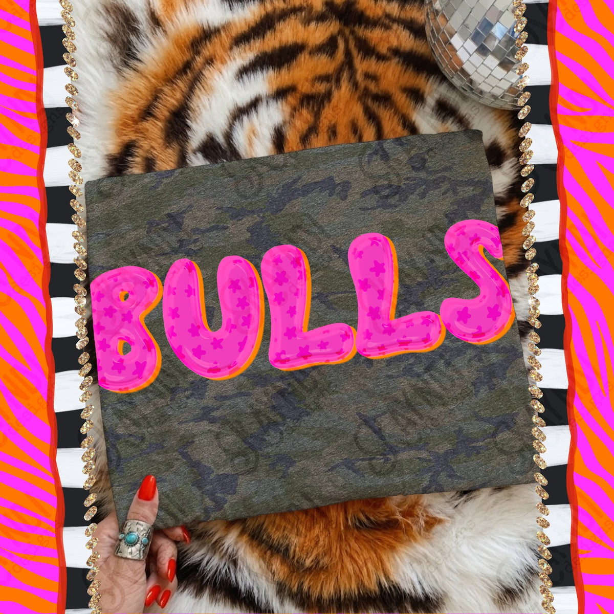 Bubble Stars Bulls Top