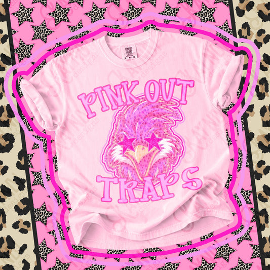 Pink Out Traps Top design mockup