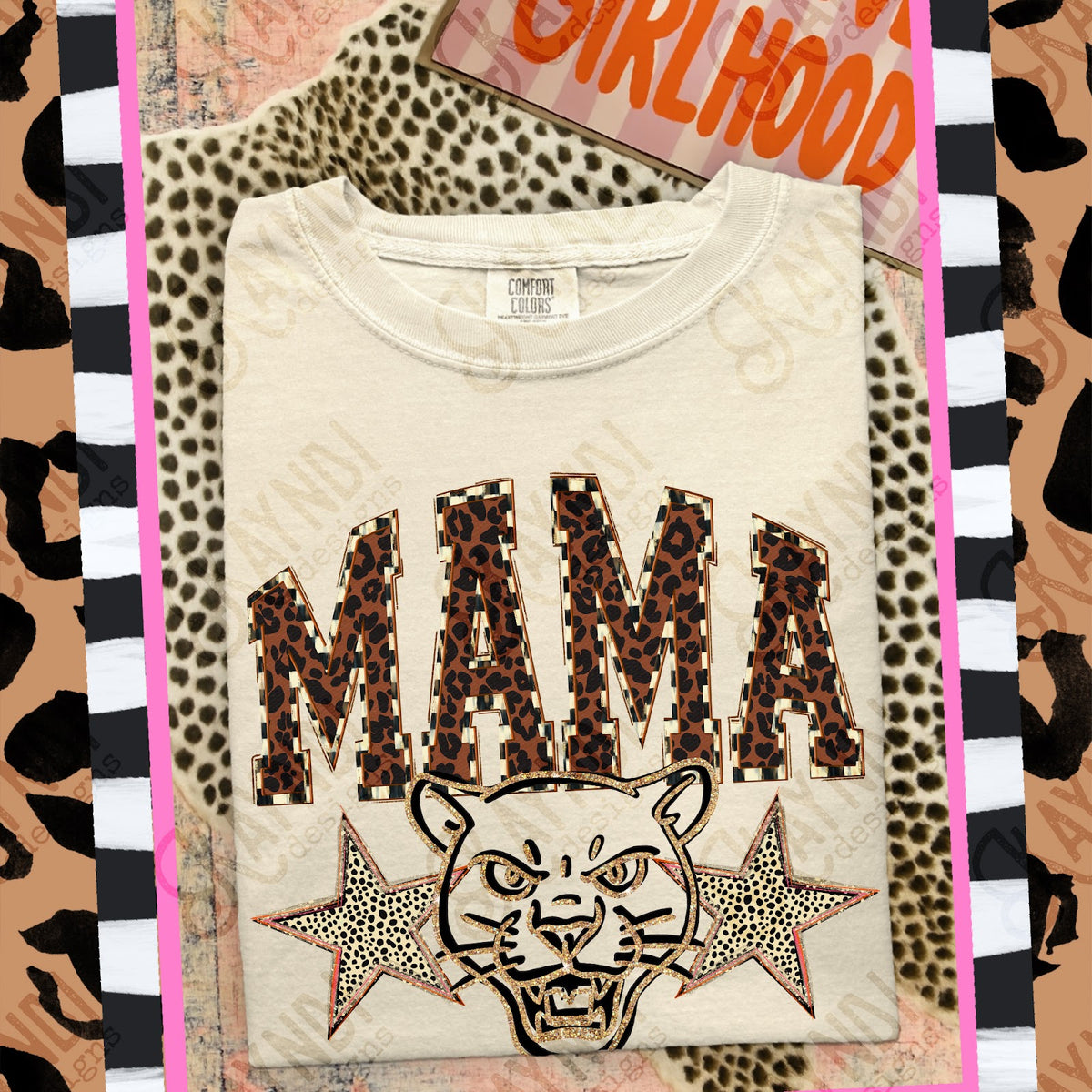 MAMA Panthers Top design mockup
