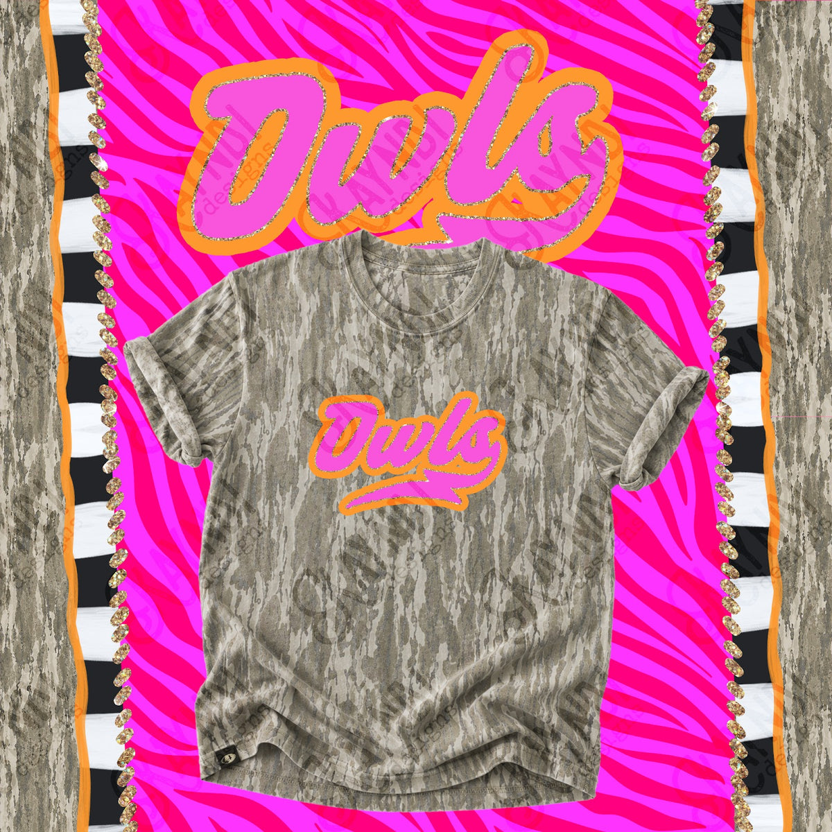 Prism Script Owls Top