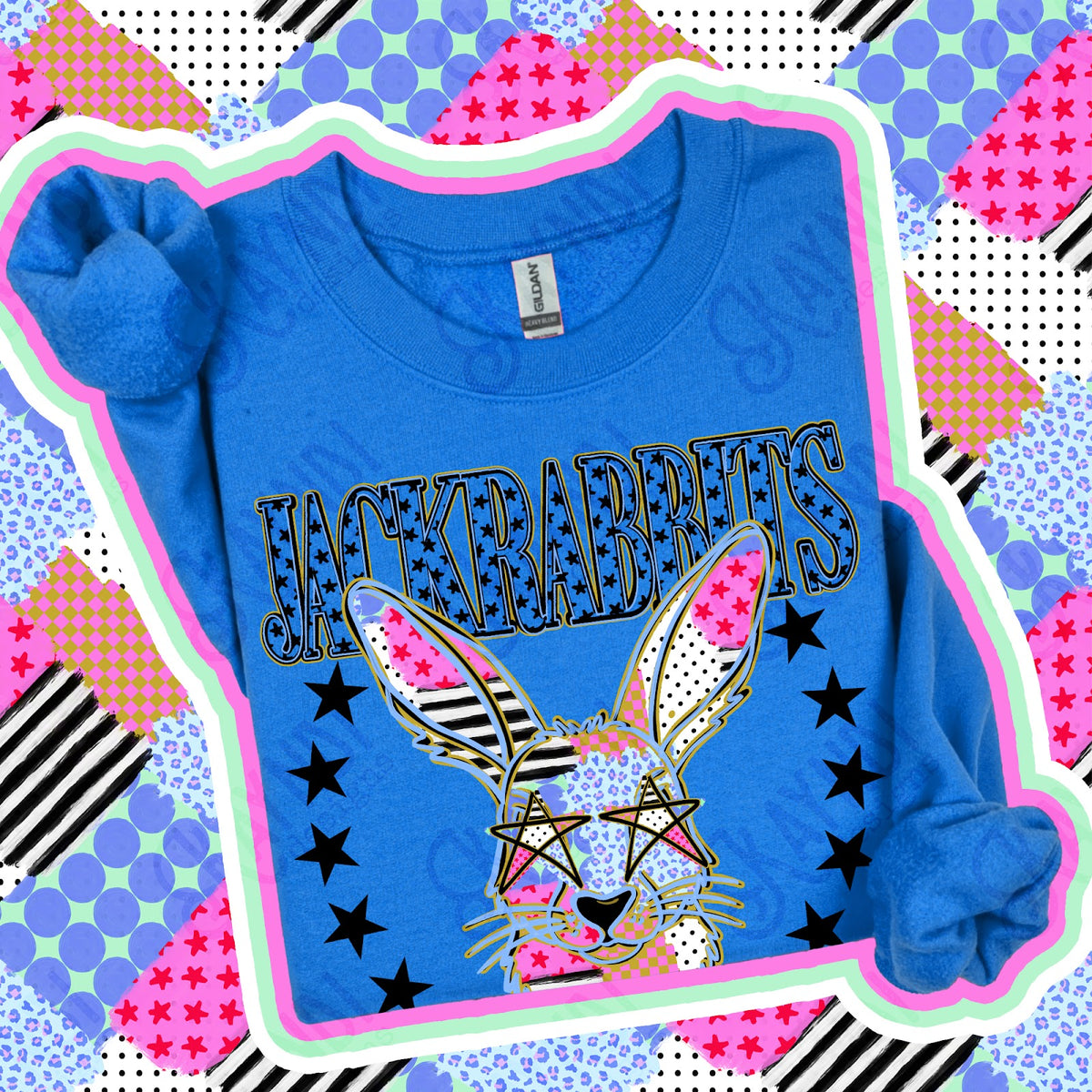 Patchwork Varisty Stars Jackrabbits Top