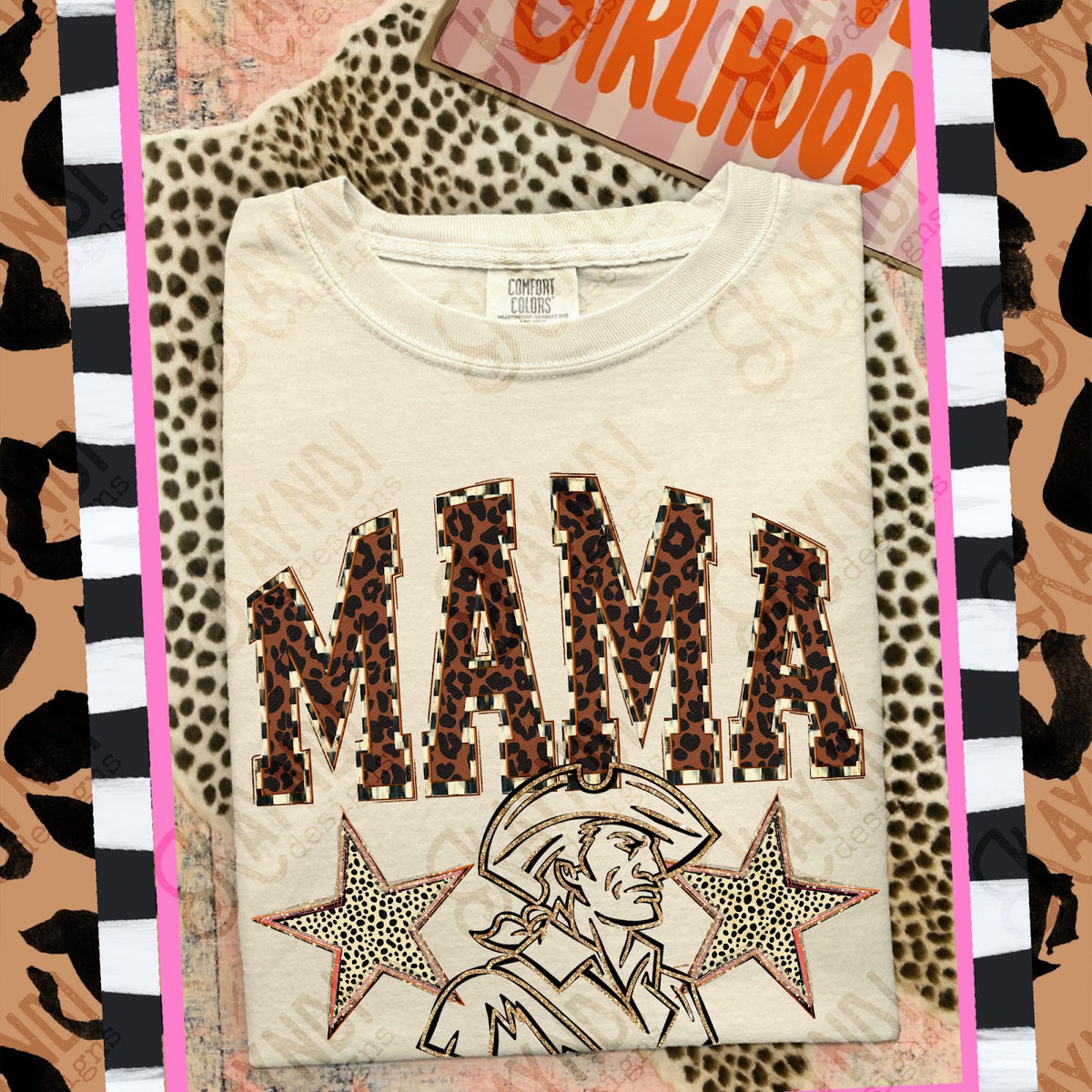 MAMA Sandites Top design mockup