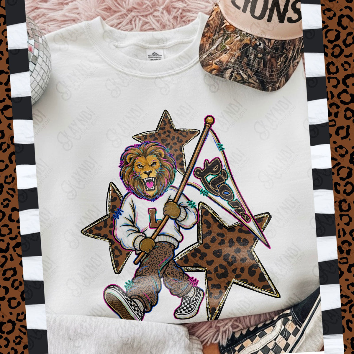 Leopard Sweats Lions Top