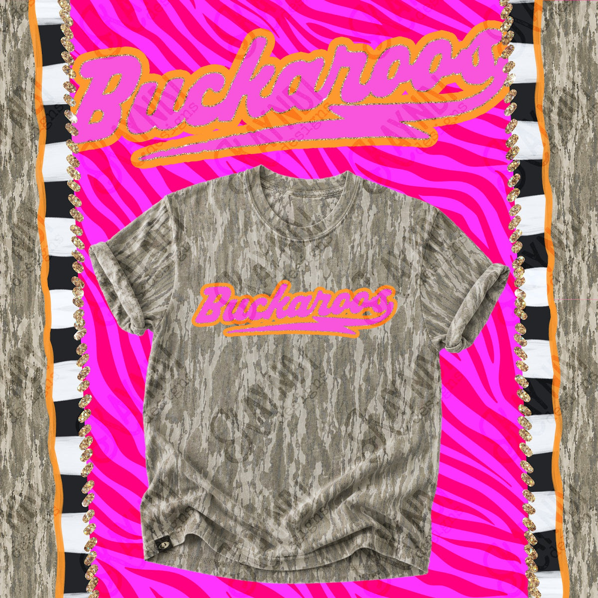 Prism Script Buckaroos Top