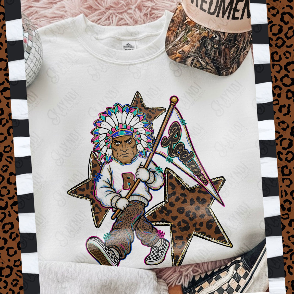 Leopard Sweats Redmen 2 Top