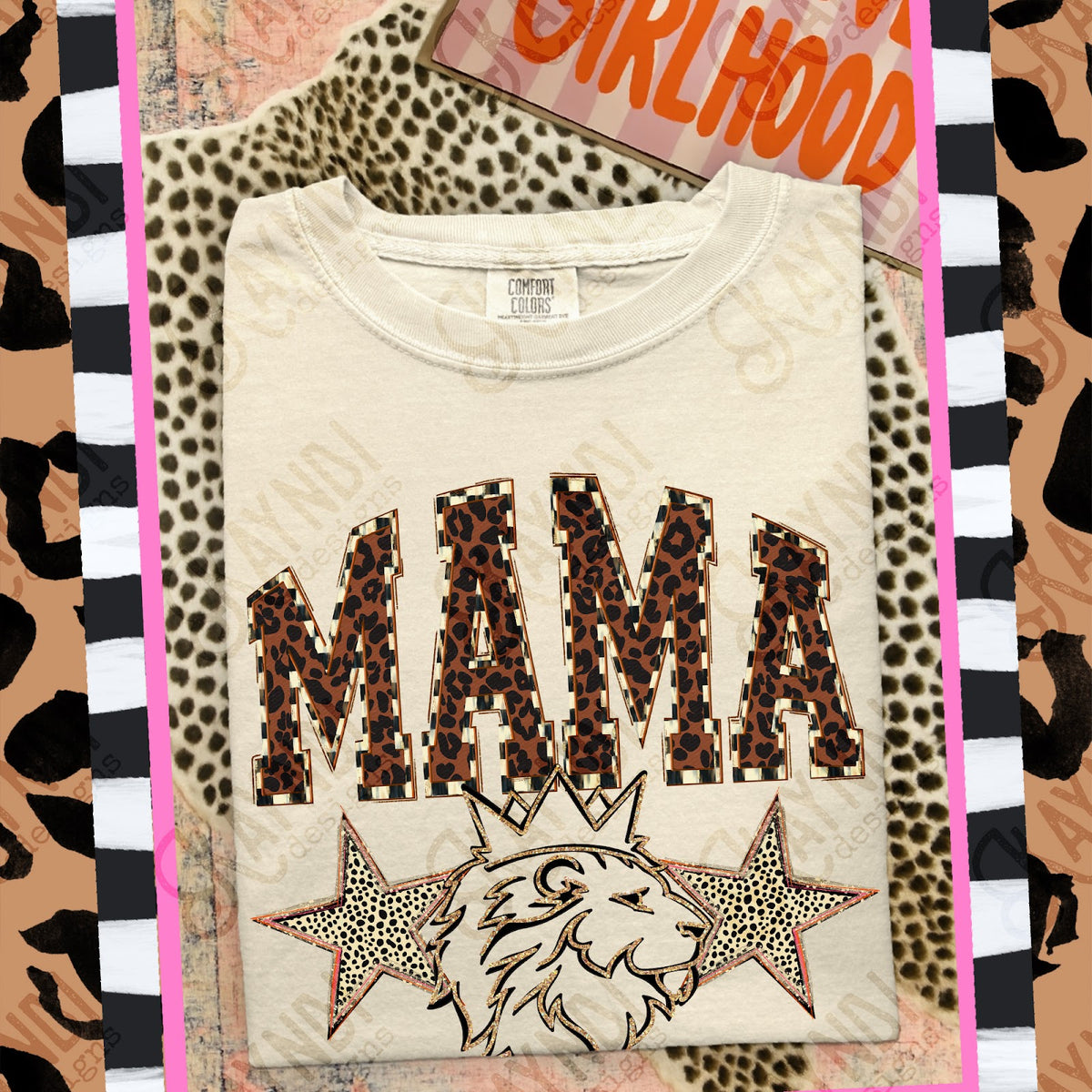 MAMA Monarchs Top design mockup