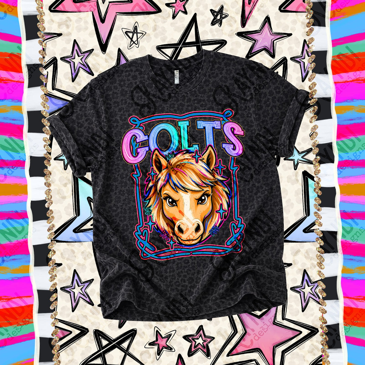 Retro Pop Colts Top