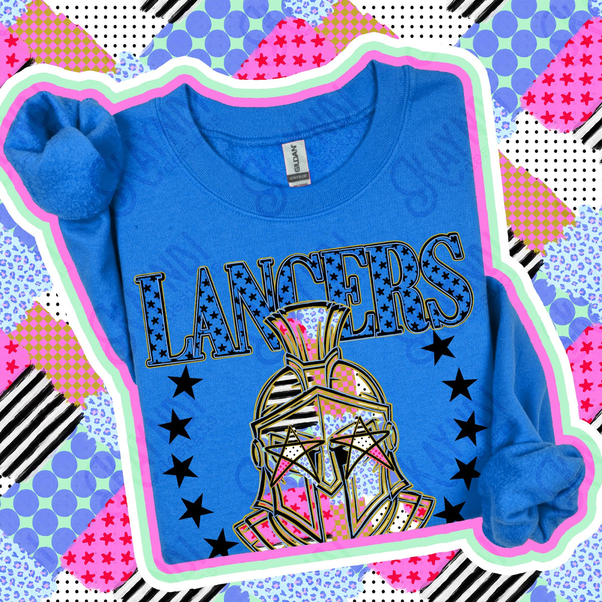 Patchwork Varisty Stars Lancers Top