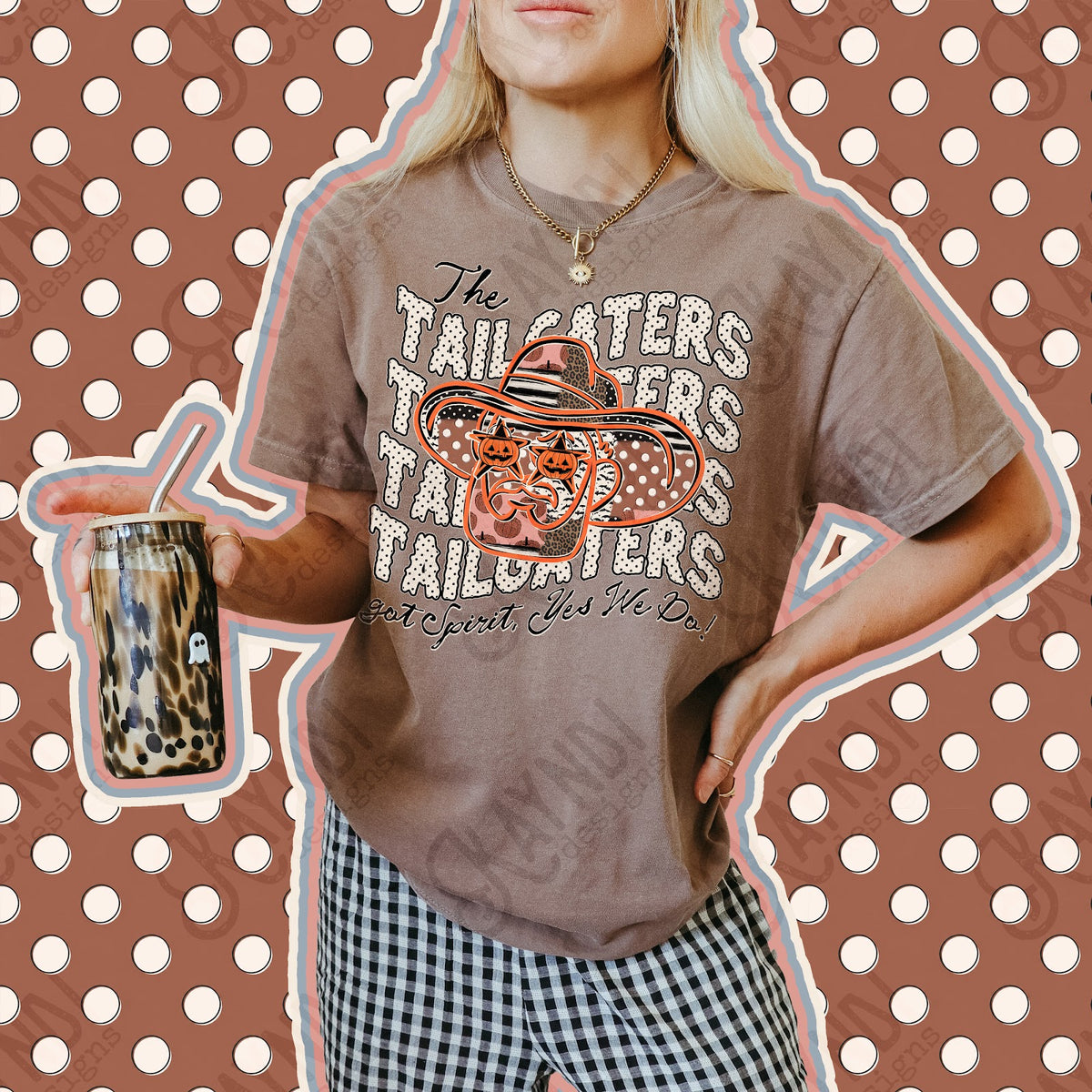Patchwork Pumpkin Spirit Tailgaters Top