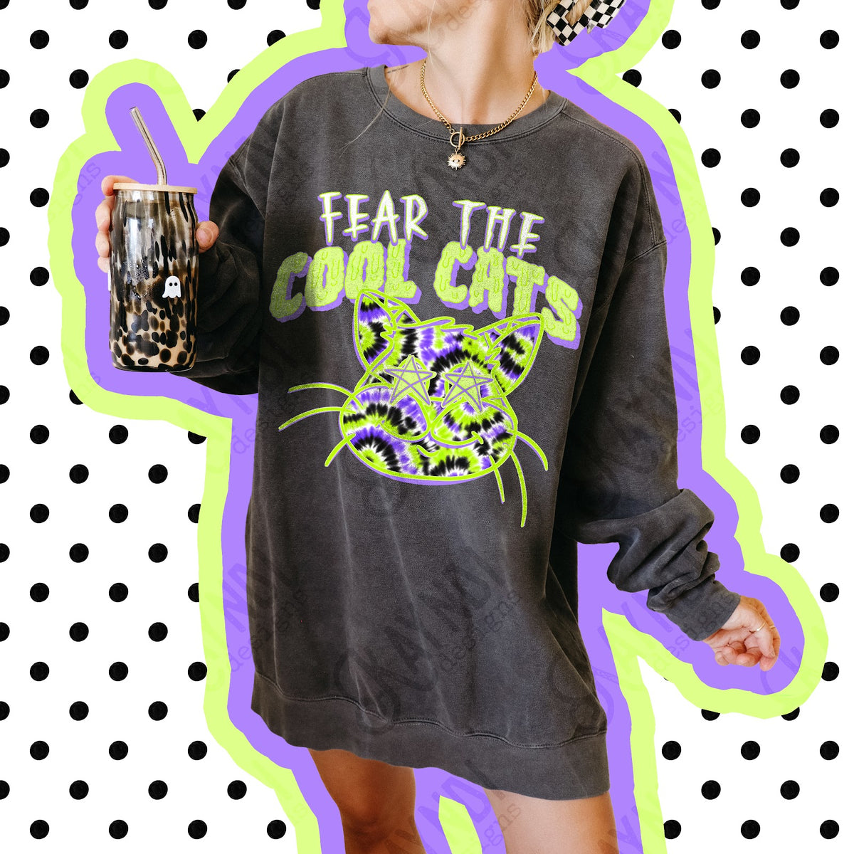 Fear the Cool Cats Top apparel mockup