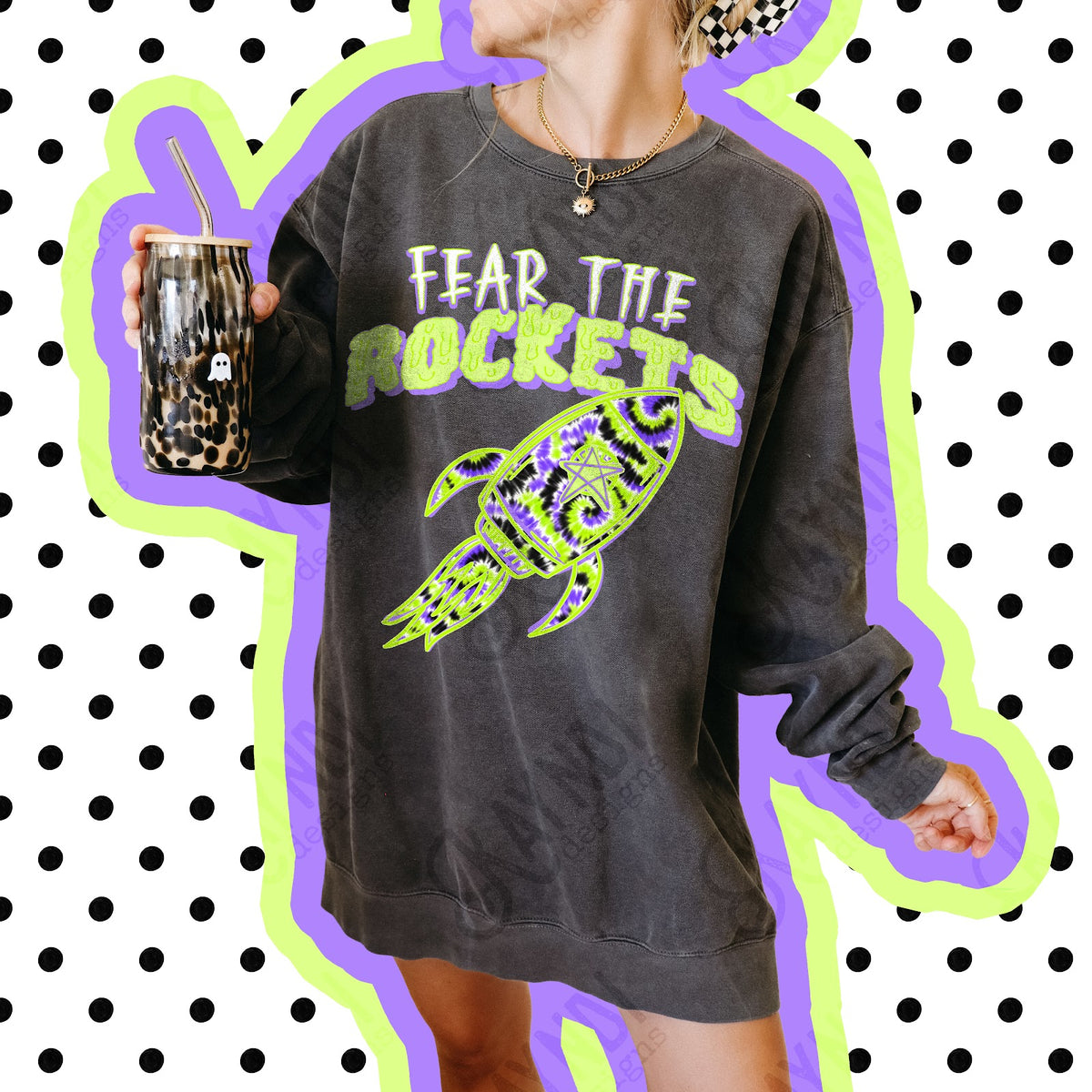 Fear the Rockets 2 Top apparel mockup