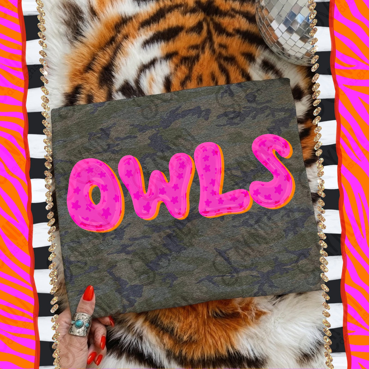 Bubble Stars Owls Top