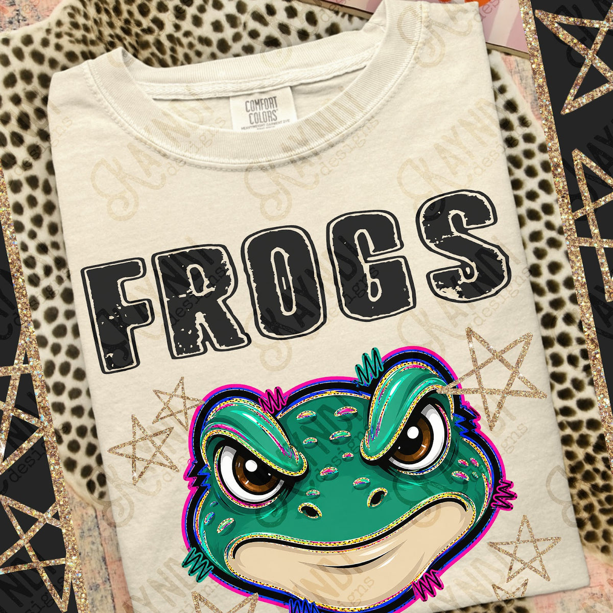 Grunge Varsity Frogs Top